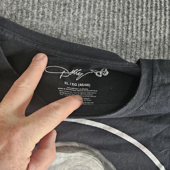 Dolly Parton Shirt Mens XL Black Nashville Country Music Graphic Tee T-Shirt - Picture 3 of 10